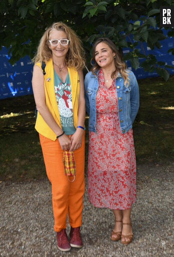 Corinne Masiero et Blanche Gardin - Photocall Film "Effacer l'Historique" - Festival du film Francophone d'Angoulême 2020 le 28 Août 2020. © Guirec Coadic / Bestimage  French Film Festival of Angouleme (FFA) - August 28 th, 2020. 