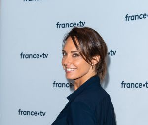 Julia Vignali lors du photocall dans le cadre de la conférence de presse de France Télévisions au Pavillon Gabriel à Paris, France, le 24 août 2021. © Pierre Perusseau/Bestimage 