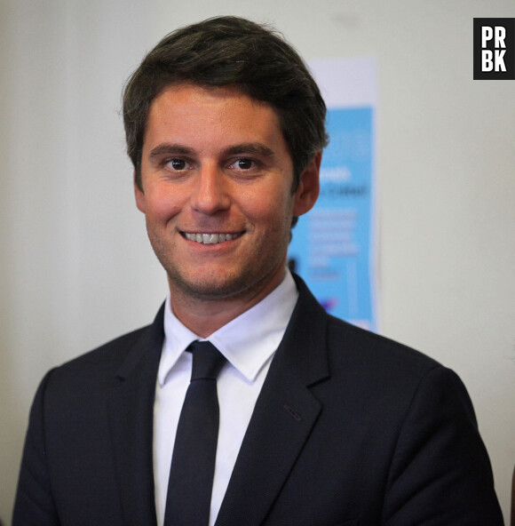 Gabriel Attal, ministre de l’Éducation nationale et de la Jeunesse en déplacement à l'Académie de Créteil le 31 aout 2023.