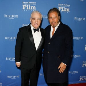 Info - Al Pacino fête ses 80 ans le 25 avril - Martin Scorsese et Al Pacino - Les célébrités assistent à la remise du prix K. Douglas Award remis à M. Scorsese pour l'ensemble de sa carrière lors du festival du film de Santa Barbara, le 14 novembre 2019.