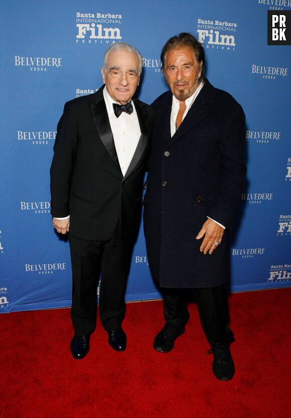 Info - Al Pacino fête ses 80 ans le 25 avril - Martin Scorsese et Al Pacino - Les célébrités assistent à la remise du prix K. Douglas Award remis à M. Scorsese pour l'ensemble de sa carrière lors du festival du film de Santa Barbara, le 14 novembre 2019.