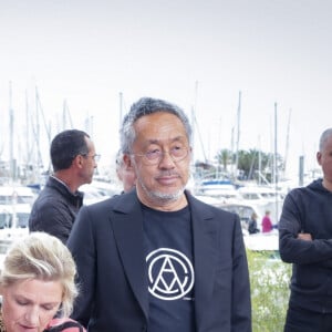 Exclusif - Patrick Cohen, Anne-Elisabeth Lemoine, Renaud Le Van Kim - Emission "C à vous" à l'occasion de la présentation des films "Strange Way Of Life" et "Le règne Animal" lors du 76ème Festival International du Film de Cannes le 18 mai 2023. © Jack Tribeca / Bestimage