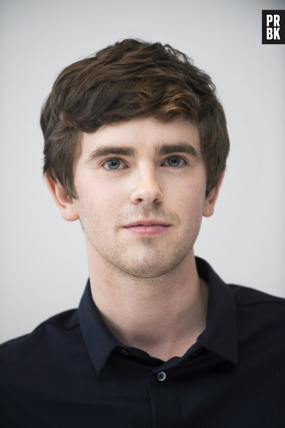 Freddie Highmore en conférence de presse pour le film "The Good Doctor" à New York. Le 20 septembre 2018  