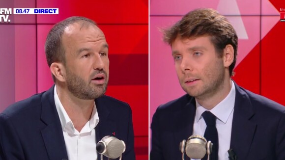 "Vous allez avoir un problème" : vif accrochage entre Benjamin Duhamel et Manuel Bompard autour des violences policières sur BFMTV