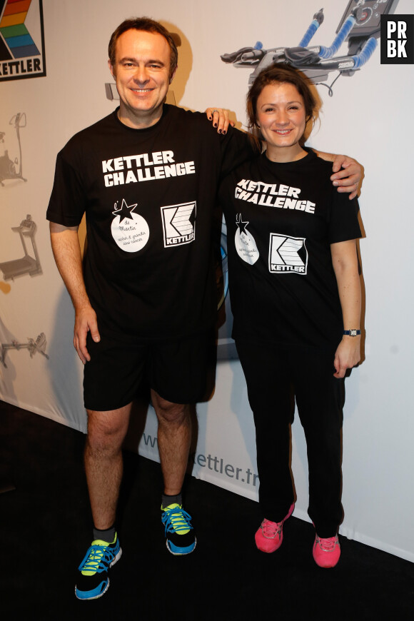 Exclusif - Prix Spécial - Christophe Delay et Pascale de La Tour du Pin (BFM TV) - Kettler Challenge au profit de l'association "L'étoile de Martin" à l'hôtel Molitor à Paris, le 1er décembre 2014.
