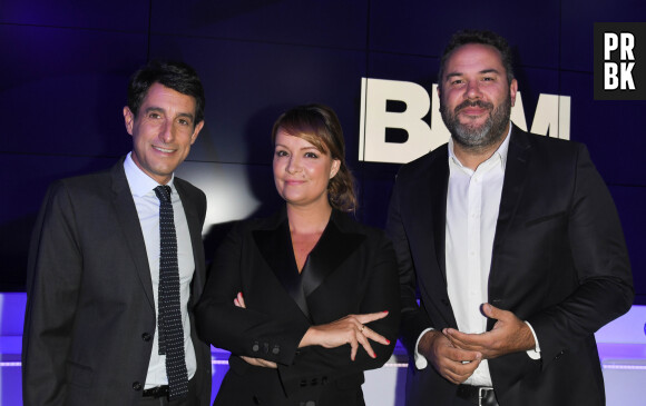 Bruce Toussaint, Adeline François - Conférence de presse de rentrée de BFM.TV à Paris le 5 septembre 2019. © Guirec Coadic / Bestimage