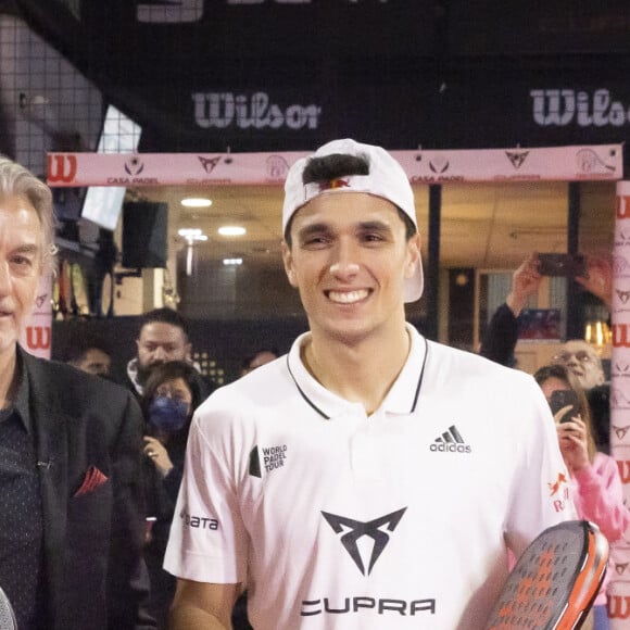 Exclusif - Guillaume Genton, Gilles Verdez, Ale Galan (N°1 mondial de Padel), Cyril Hanouna - Soirée de matchs d'exhibition de Padel au club "Casa Padel" à Saint-Denis le 17 mars 2022. © Jack Tribeca/Bestimage