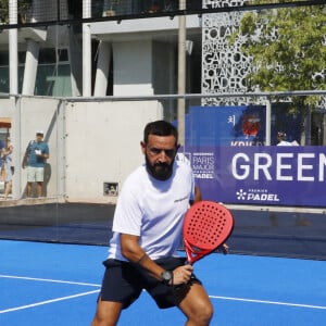 Exclusif - David Marouani, Cyril Hanouna - Tournoi des personnalités lors du Greenweez Paris Major Premier Padel 2023 à Roland Garros à Paris le 10 septembre 2023. © Marc Ausset-Lacroix/Bestimage