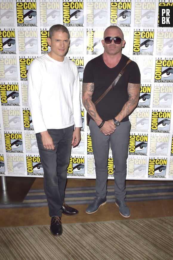 Wentworth Miller et Dominic Purcell - Photocall de la série "Prison Break" lors du Comic Con de San Diego. Le 24 juillet 2016 © Future-Image / Zuma Press / Bestimage  