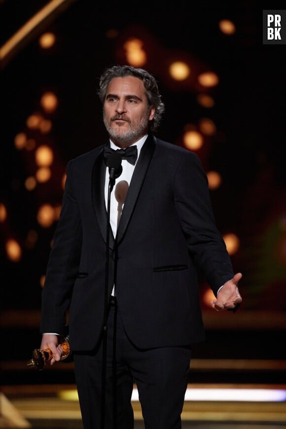 Joaquin Phoenix lors de la 92ème cérémonie des Oscars 2020 au Hollywood and Highland à Los Angeles, CA, USA, on February 9, 2020. © AMPAS/Zuma Press/Bestimage


