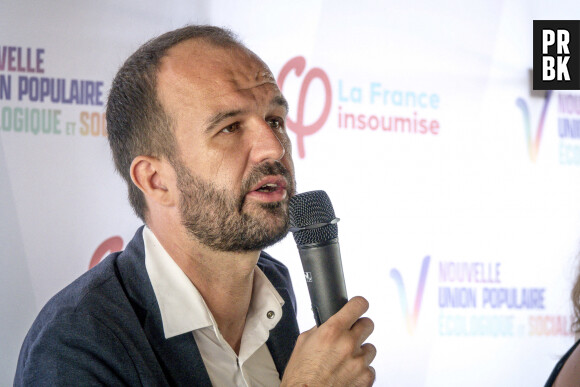 Manuel Bompard, député européen (LFI) lors de la conférence de presse des députés LFI l pendant les AMFIS, université d'été du parti de gauche La France Insoumise, à Châteauneuf-sur-Isère, France le 26 août 2022. © Sandrine Thesillat/Panoramic/Bestimage