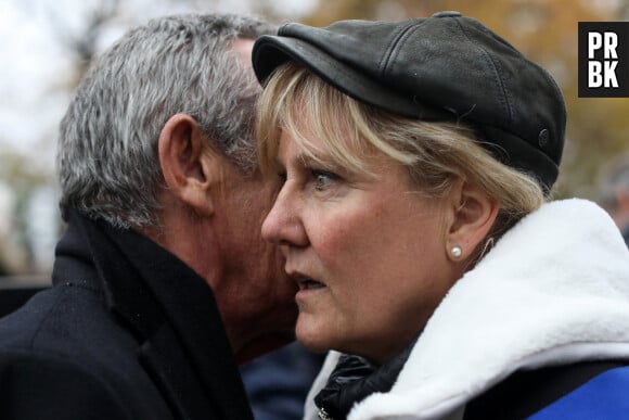 Nadine Morano lors d'une marche contre l'antisémitisme à Paris, le 12 novembre 2023 © Stéphane Lemouton / Bestimage