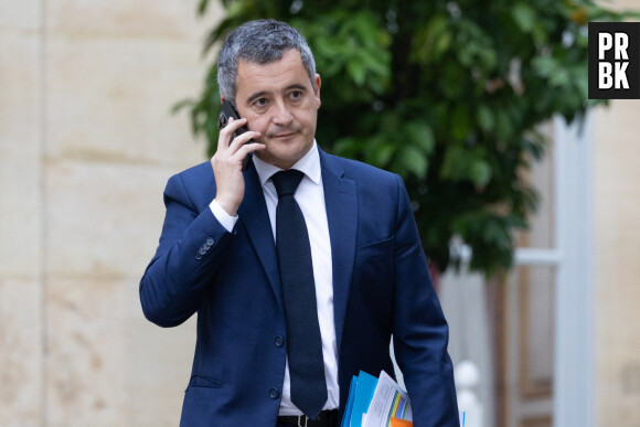 Le ministre français de l'Intérieur Gérald Darmanin arrive pour le Comité interministériel de l'enfance (CIE) à l'hôtel Matignon à Paris le 20 novembre 2023