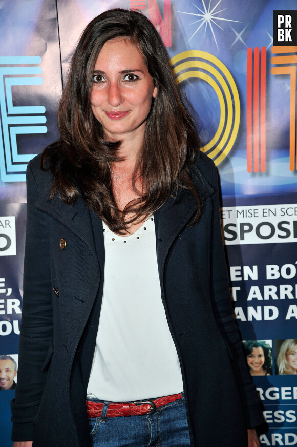 Marie Portolano - Générale de la pièce de théâtre "Rendez-vous en boîte" au théâtre de La Gaîté Montparnasse à Paris, le 7 avril 2014.