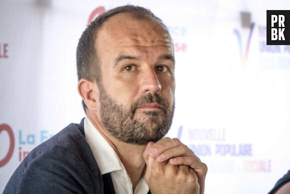 Manuel Bompard, député européen (LFI) lors de la conférence de presse des députés LFI l pendant les AMFIS, université d'été du parti de gauche La France Insoumise, à Châteauneuf-sur-Isère, France le 26 août 2022. © Sandrine Thesillat/Panoramic/Bestimage