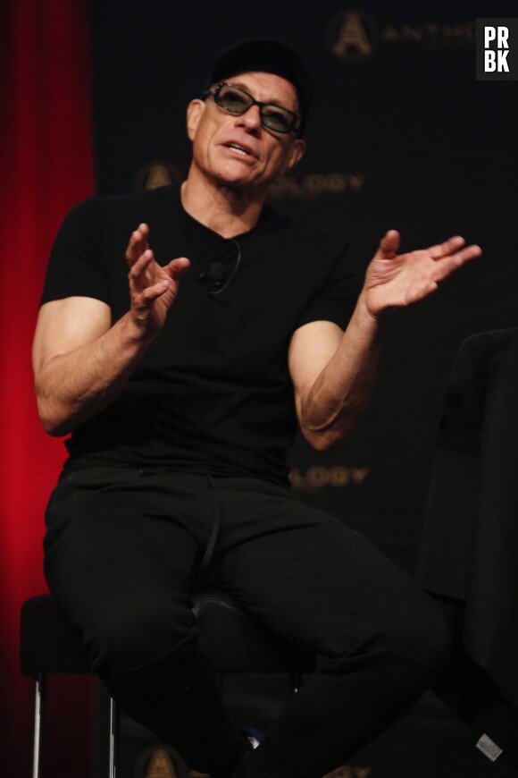 Jean-Claude Van Damme sur scène à Sydney pour l'évènement An evening with Jean-Claude Van Damme le 6 mars 2020.