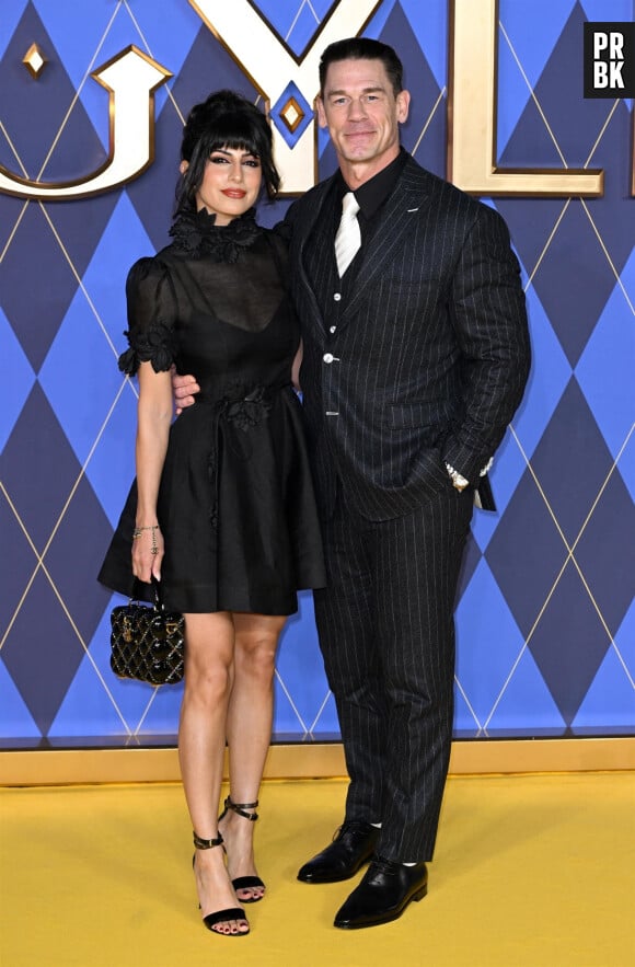 Shay Shariatzadeh and John Cena - London, UNITED KINGDOM - Celebrity arrivals for the world premiere of Argylle at the Odeon Luxe Leicester Square 