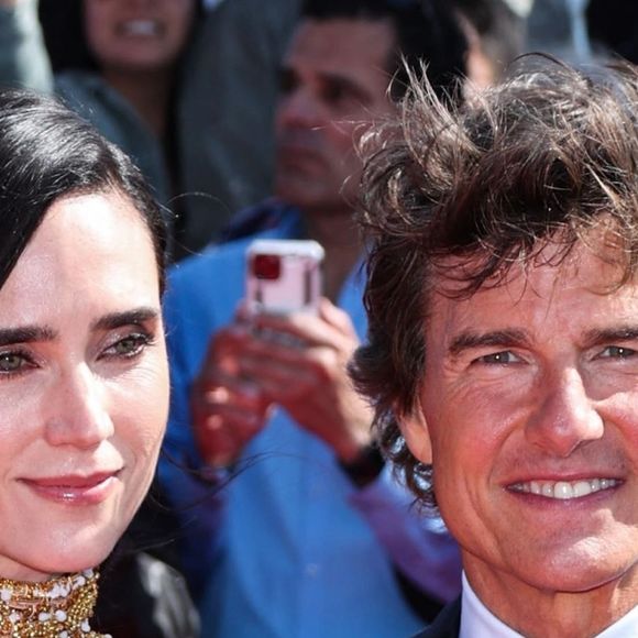 Jennifer Connelly, Tom Cruise à la première du film "Top Gun: Maverick" à San Diego, le 4 mai 2022.