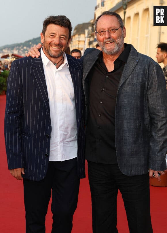 Patrick Bruel et Jean Reno sur le tapis rouge du prix du court métrage lors du 37ème festival du film de Cabourg (37ème journées romantiques du 14 au 18 juin 2023), à Cabourg, France, le 16 juin 2023. © Coadic Guirec/Bestimage