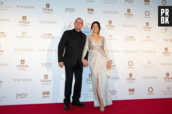 Jean Reno et sa femme Zofia Borucka - Soirée de gala de la fondation Global Gift à Tokyo le 7 décembre 2022. © Global Gift Foundation via Bestimage