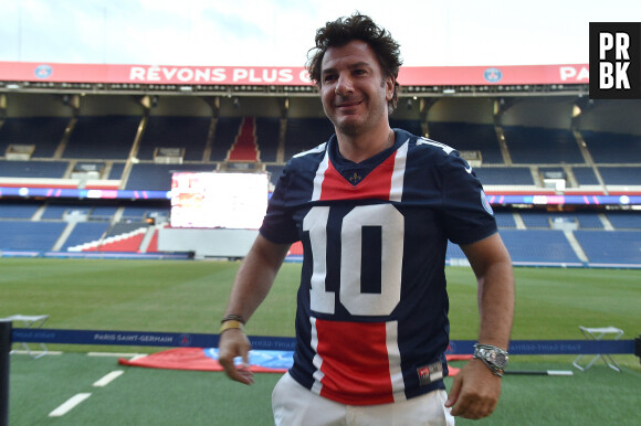 Michaël Youn - Les supporters parisiens au Parc des Princes pour assister à la finale de la ligue des Champions UEFA 2020 sur écran géant à Paris, le 23 août 2020.