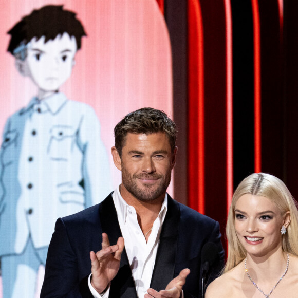 Chris Hemsworth et Anya Taylor-Joy à la 96ème cérémonie des Oscars au Dolby Theater à Hollywood le 10 mars 2024. © Ampas / zuma Press / Bestimage