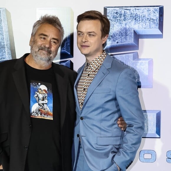 Luc Besson et Dane DeHaan à la première de Valérian et la Cité des mille planètes à Sao Paulo au Brésil, le 3 août 2017