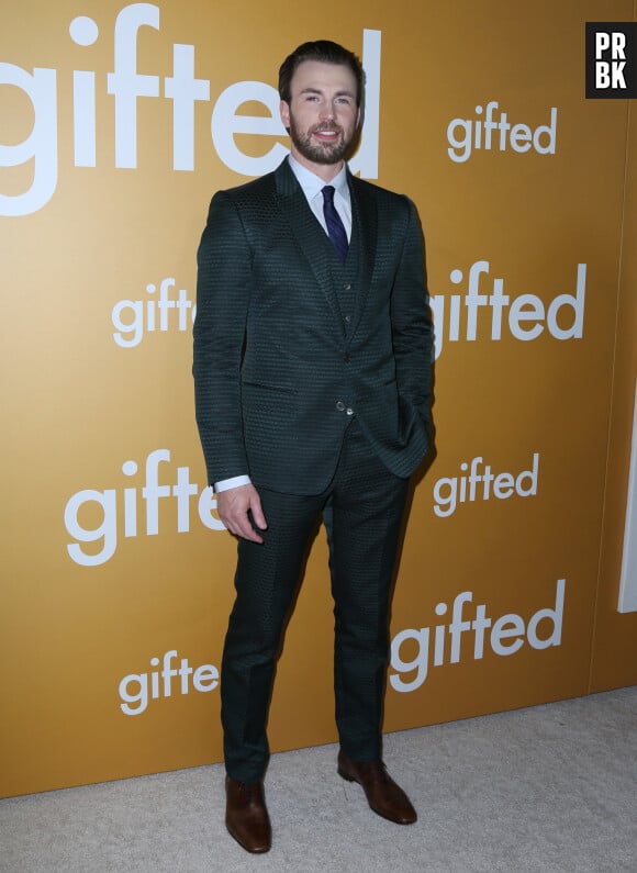 Chris Evans à la première de 'Gifted' aux théâtres Pacific à The Grove à Hollywood, le 4 avril 2017