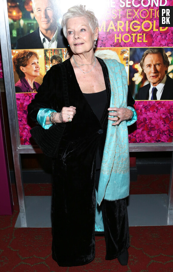 Judi Dench à la première de "The Second Best Exotic Marigold Hotel" à New York, le 3 mars 2015