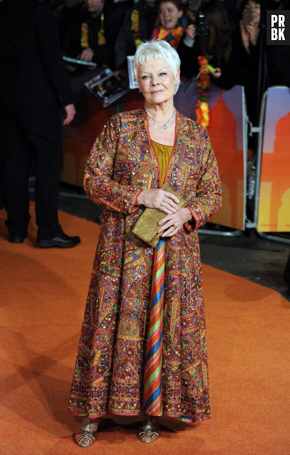 Judi Dench - Première du film "The Second Best Exotic Marigold Hotel" à Londres le 17 février 2015.