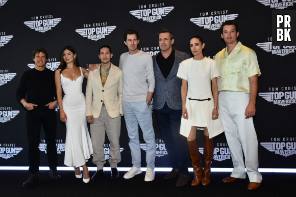 Tom Cruise, Monica Barbaro, Dany Ramirez,Joe Konsinski, Jon Hamm, Jennifer Connelly, Miles Teller - Avant-première du film "Top Gun Maverick" a Mexico City le 6 mai 2022