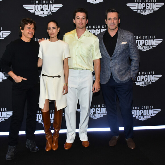 Tom Cruise, Jennifer Connelly, Miles Teller et Jon Hamm - Avant-première du film "Top Gun Maverick" a Mexico City le 6 mai 2022