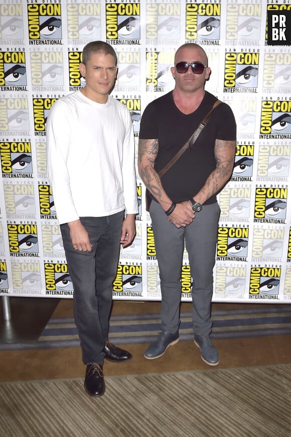 Wentworth Miller et Dominic Purcell - Photocall de la série "Prison Break" lors du Comic Con de San Diego. Le 24 juillet 2016 © Future-Image / Zuma Press / Bestimage