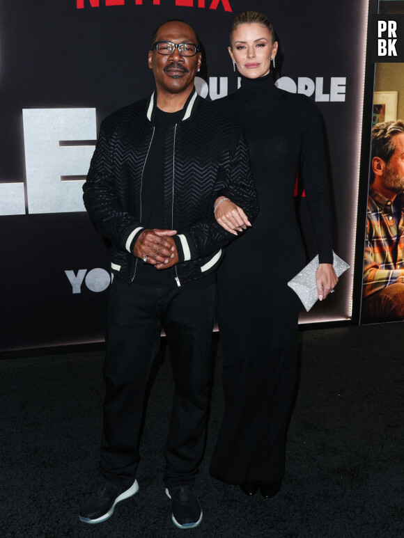 Eddie Murphy et Paige Butcher à la première du film "You People" (Netflix) au Regency Village à Los Angeles.