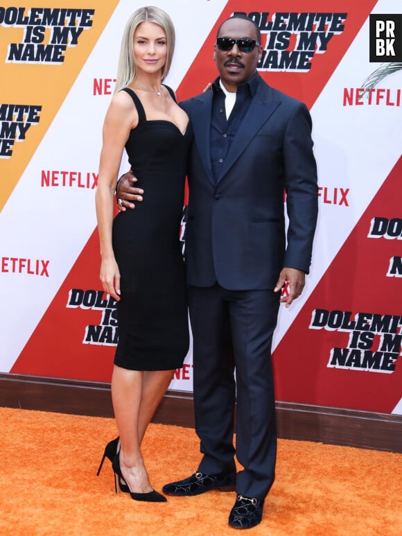 Paige Butcher et Eddie Murphy à la première du film Dolemite Is My Name dans le quartier de Westwood à Los Angeles.