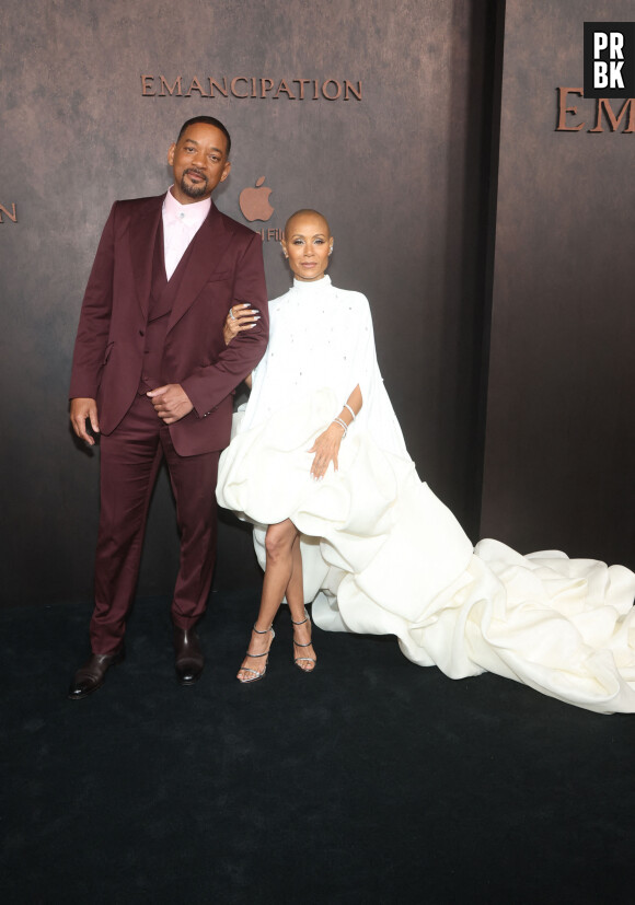 Will Smith, Jada Pinkett Smith au photocall de la première du film "Emancipation" au cinéma Regency Bruin à Los Angeles le 30 novembre 2022.