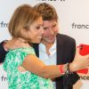 Lea Salame, Thomas Sotto - Photocall de la conférence de presse de rentrée de France Télévisions au Pavillon Gabriel à Paris. Le 24 août 2021