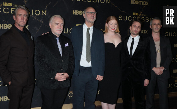 Alan Ruck, Brian Cox, Jesse Armstrong, Sarah Snook, Kieran Culkin, Jeremy Strong - Première de la saison 3 de la série "Succession" au Musée d'Histoire naturelle de New York. Le 12 octobre 2021