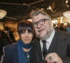 Diane Warren et Guillermo del Toro au déjeuner des nominés de la 95ème cérémonie des Oscars à Beverly Hills. Los Angeles, le 13 février 2023. 