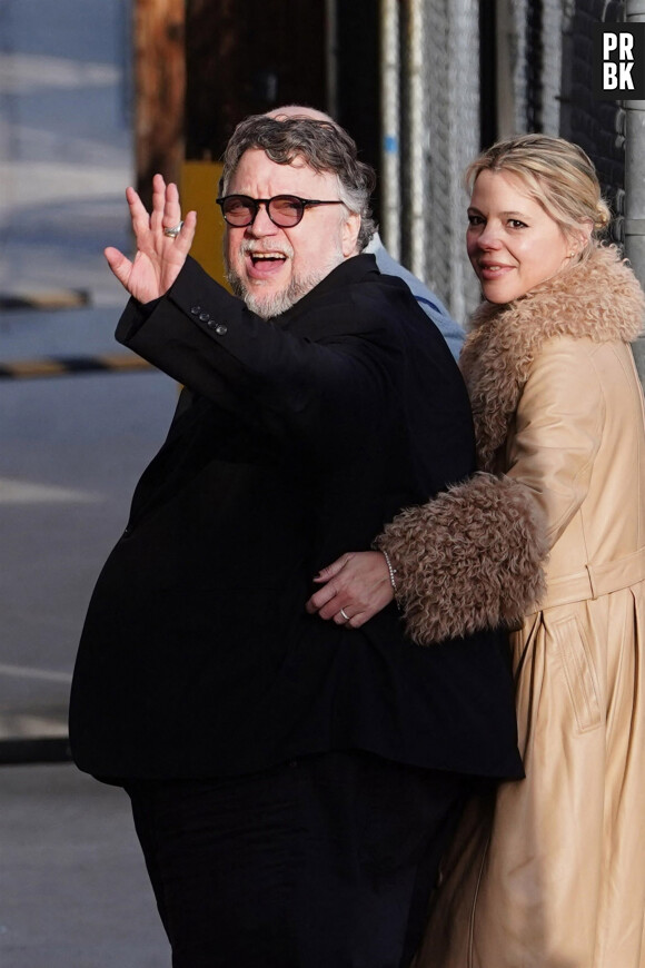 Guillermo del Toro arrive à l'émission "Jimmy Kimmel Live!" à New York, le 13 mars 2023. 