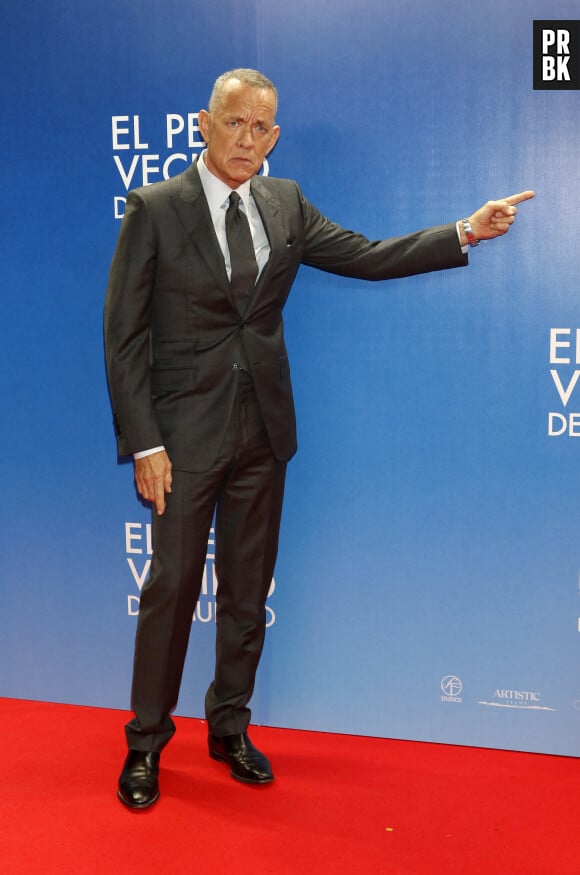 Tom Hanks à la première du film "Thanks a Man Called Otto" à Madrid.