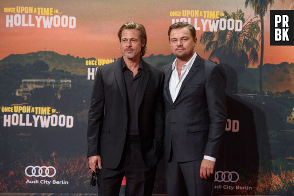 Brad Pitt, Leonardo DiCaprio - Première du film "Once Upon a Time in Hollywood" à Berlin.