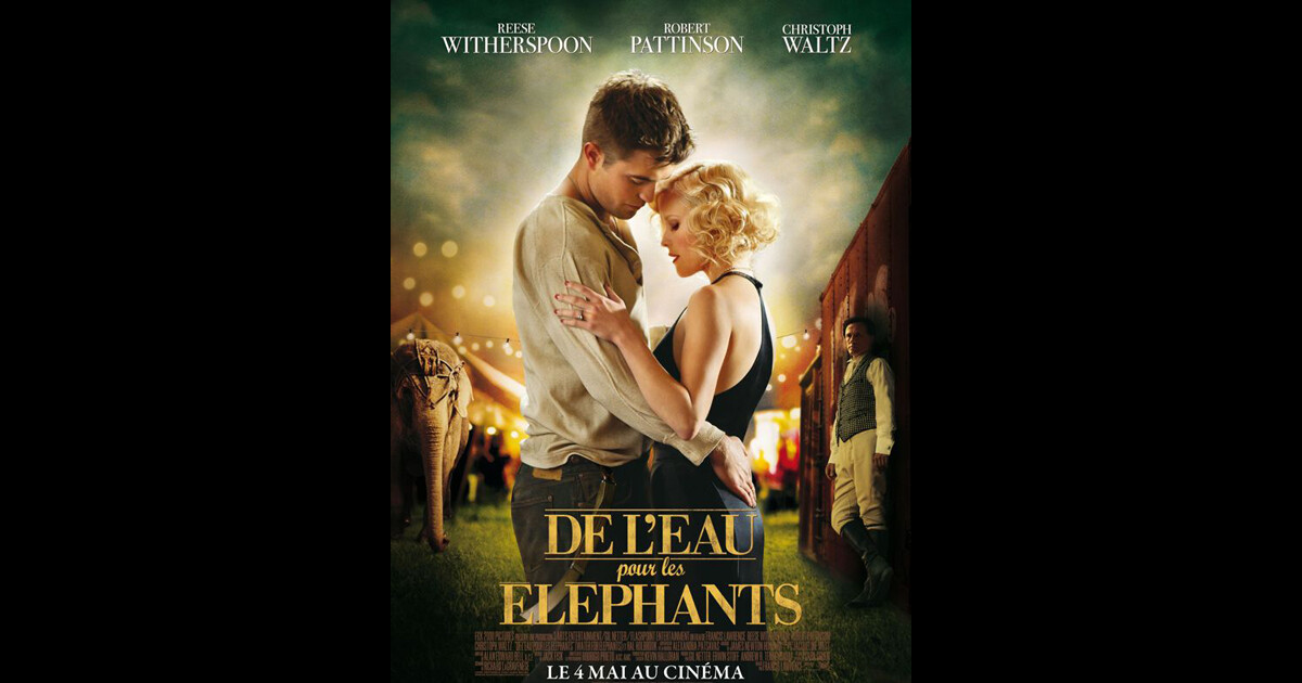 De l'eau pour les éléphants deux vidéos avec Robert Pattinson et