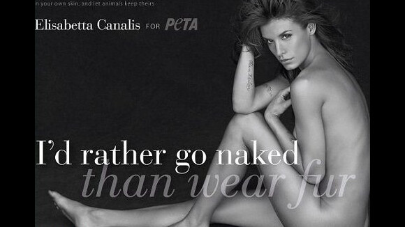 Elisabetta Canalis nue pour Peta (PHOTOS et VIDEOS) ... Elle va vous faire détester la fourrure