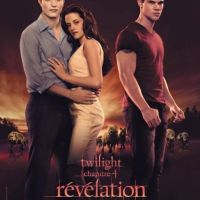 Twilight 4 : Kristen Stewart, Robert Pattinson et Taylor Lautner sur l'affiche française