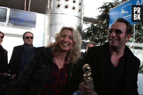 Jean Duajrdin et Alexandra Lamy rayonnants