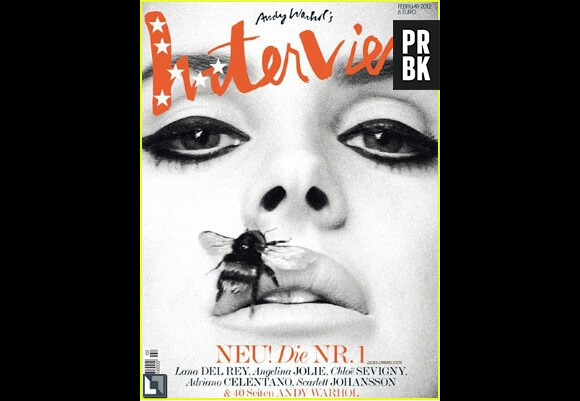 Couverture d'Interview's Magazine, édition du mois de février 2012, avec Lana Del Rey