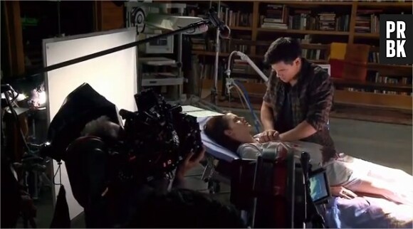 Taylor Lautner et Kristen Stewart sur le tournage de Twilight 4