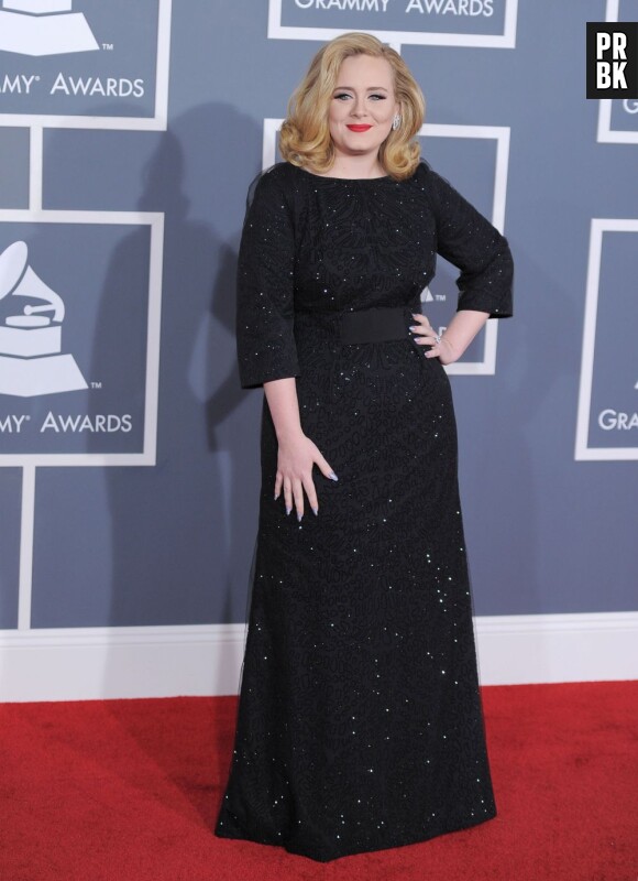Adele méconnaissable aux Grammys Awards 2012