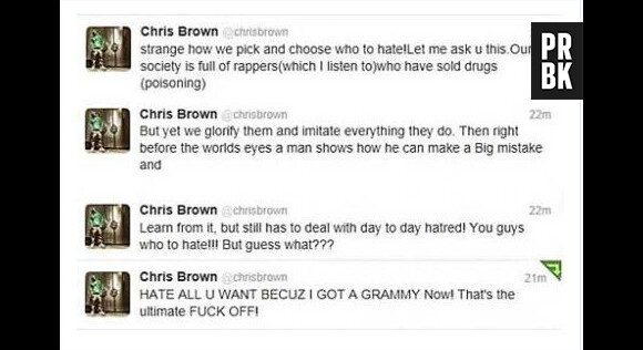 Message de Chris Brown pour la Saint Valentin